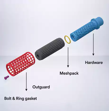 Removable Mesh Pack Filter Assembly
